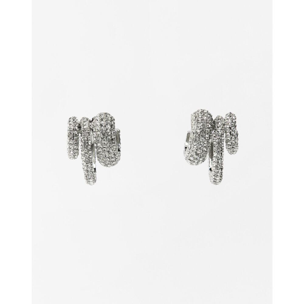 Nwt-Zara SHIMMERY TRIPLE HOOP EARRINGS